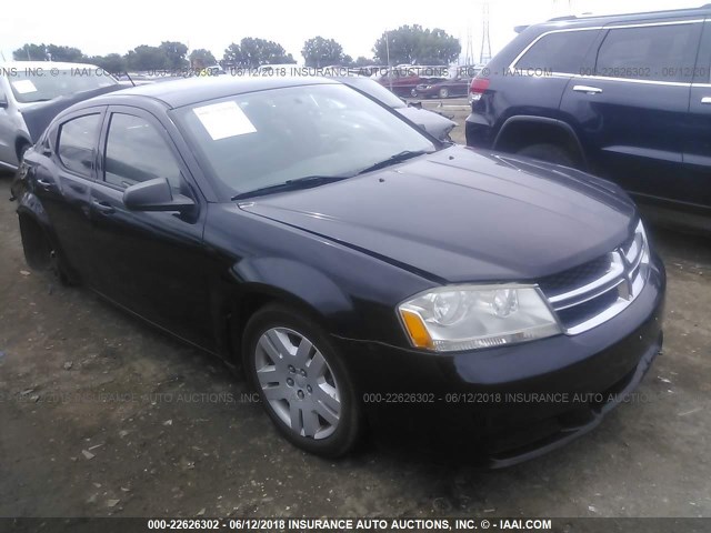 1B3BD4FB7BN566211 - 2011 DODGE AVENGER EXPRESS 黑色 照片 1