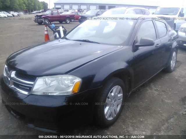 1B3BD4FB7BN566211 - 2011 DODGE AVENGER EXPRESS BLACK photo 2