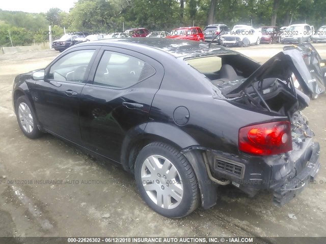 1B3BD4FB7BN566211 - 2011 DODGE AVENGER EXPRESS 黑色 照片 3