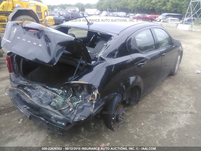 1B3BD4FB7BN566211 - 2011 DODGE AVENGER EXPRESS 黑色 照片 4