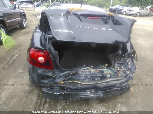 1B3BD4FB7BN566211 - 2011 DODGE AVENGER EXPRESS BLACK photo 6