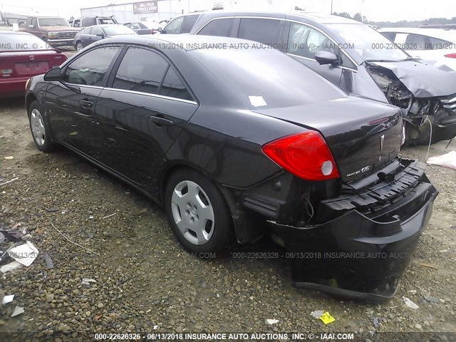 1G2ZF57B884294055 - 2008 PONTIAC G6 VALUE LEADER/BASE BLACK photo 3