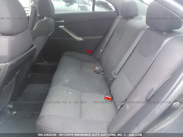 1G2ZF57B884294055 - 2008 PONTIAC G6 VALUE LEADER/BASE BLACK photo 8