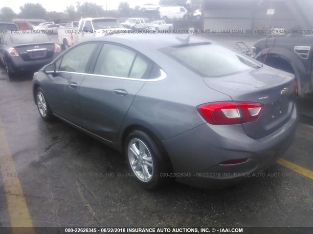 1G1BE5SM2J7210365 - 2018 CHEVROLET CRUZE LT GRAY photo 3