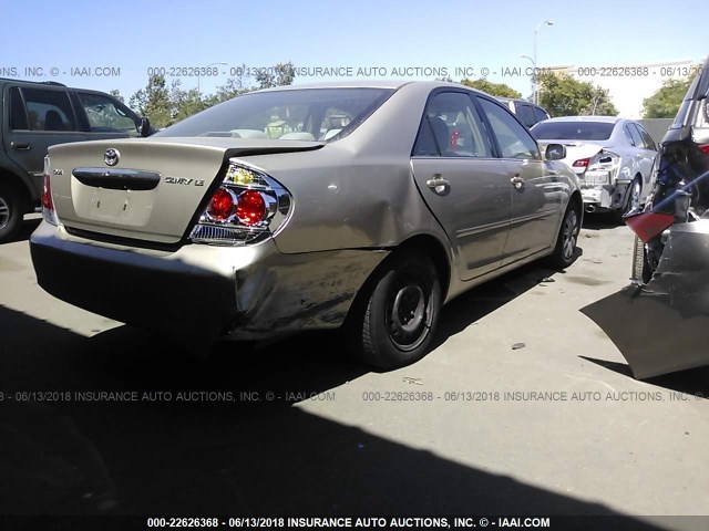 4T1BE32K26U109244 - 2006 TOYOTA CAMRY LE/XLE/SE ოქროსფერი ფოტო 4