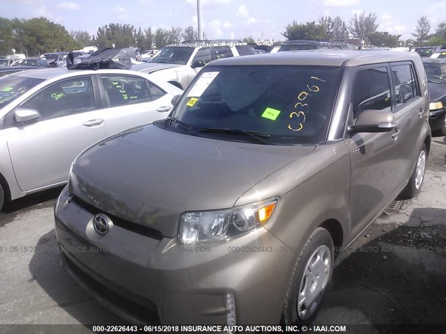 JTLZE4FE0DJ033961 - 2013 TOYOTA SCION XB Marrón foto 2
