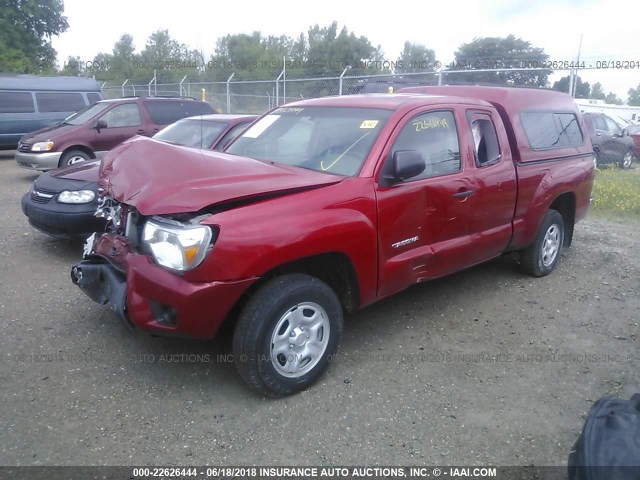 5TFTX4CNXFX060195 - 2015 TOYOTA TACOMA ACCESS CAB Rot Foto 2