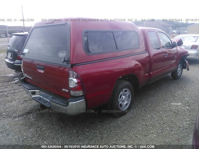 5TFTX4CNXFX060195 - 2015 TOYOTA TACOMA ACCESS CAB Rot Foto 4