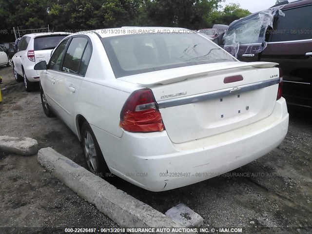 1G1ZT54825F262627 - 2005 CHEVROLET MALIBU LS 白色 照片 3