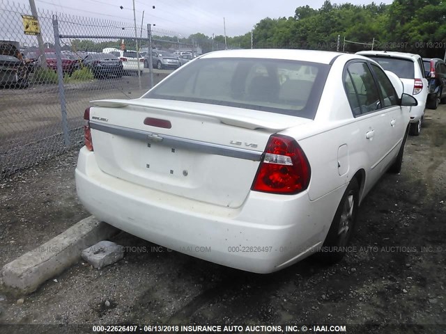 1G1ZT54825F262627 - 2005 CHEVROLET MALIBU LS 白色 照片 4