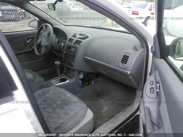 1G1ZT54825F262627 - 2005 CHEVROLET MALIBU LS 白色 照片 5
