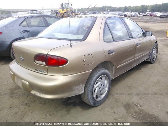 1G1JF5249W7159138 - 1998 CHEVROLET CAVALIER LS GOLD photo 4