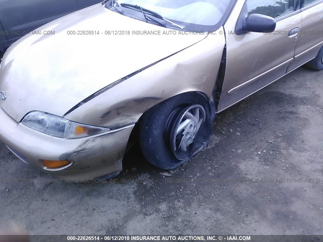 1G1JF5249W7159138 - 1998 CHEVROLET CAVALIER LS GOLD photo 6