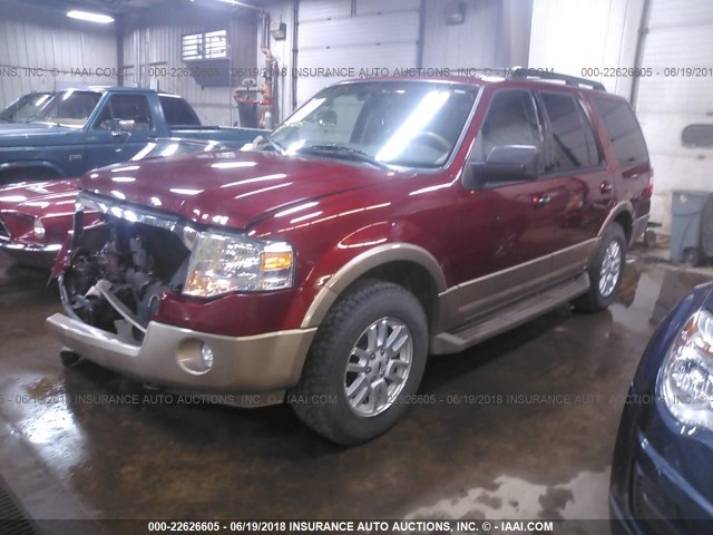 1FMJU1J57EEF56675 - 2014 FORD EXPEDITION XLT/KING RANCH RED photo 2