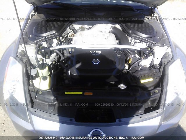 JN1AZ36A24T014873 - 2004 NISSAN 350Z ROADSTER SILVER photo 10