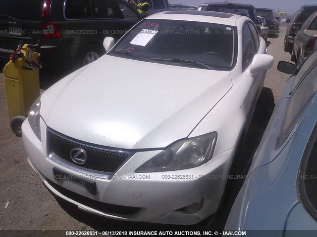 JTHBE262665011867 - 2006 LEXUS IS 350 WHITE photo 2