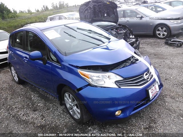 3N1CE2CP0EL382062 - 2014 NISSAN VERSA NOTE S/S PLUS/SV/SL BLUE photo 1