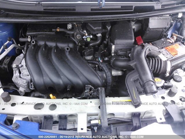 3N1CE2CP0EL382062 - 2014 NISSAN VERSA NOTE S/S PLUS/SV/SL BLUE photo 10