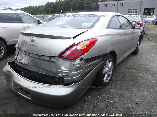 4T1CA38P54U038315 - 2004 TOYOTA CAMRY SOLARA SE/SLE GOLD photo 4