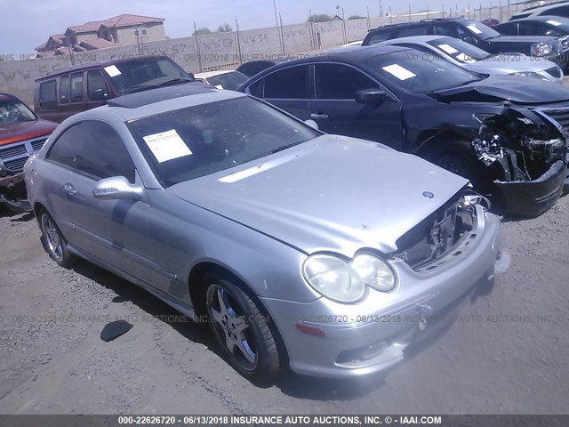 WDBTJ75J84F068343 - 2004 MERCEDES-BENZ CLK 500 SILVER photo 1