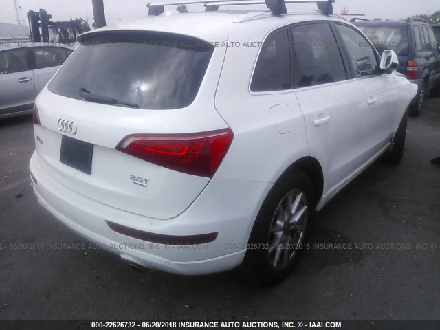 WA1LFAFP2CA136466 - 2012 AUDI Q5 PREMIUM PLUS WHITE photo 4