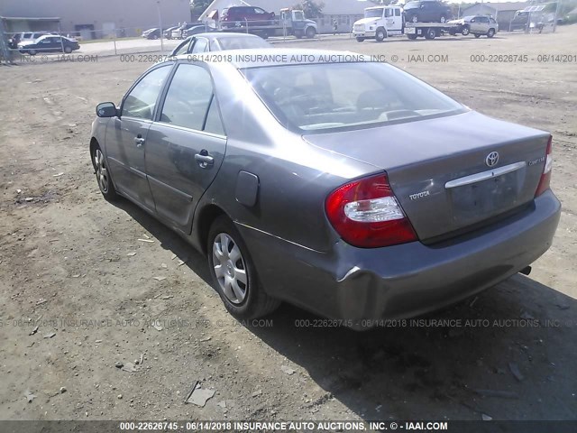 4T1BE32K33U660259 - 2003 TOYOTA CAMRY LE/XLE/SE 灰色 照片 3