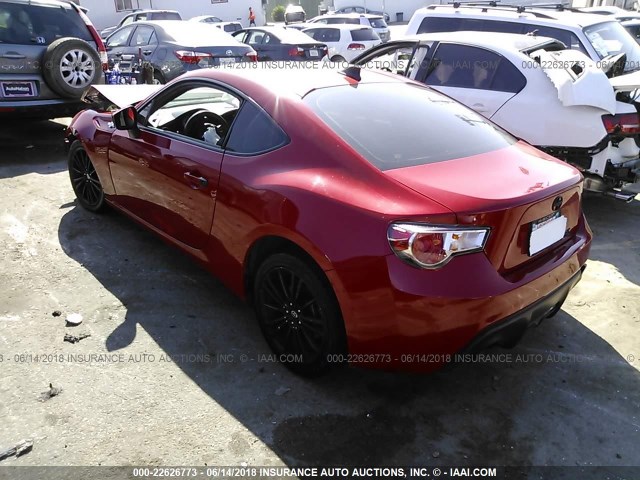 JF1ZNAA18F9703815 - 2015 TOYOTA SCION FR-S RED photo 3