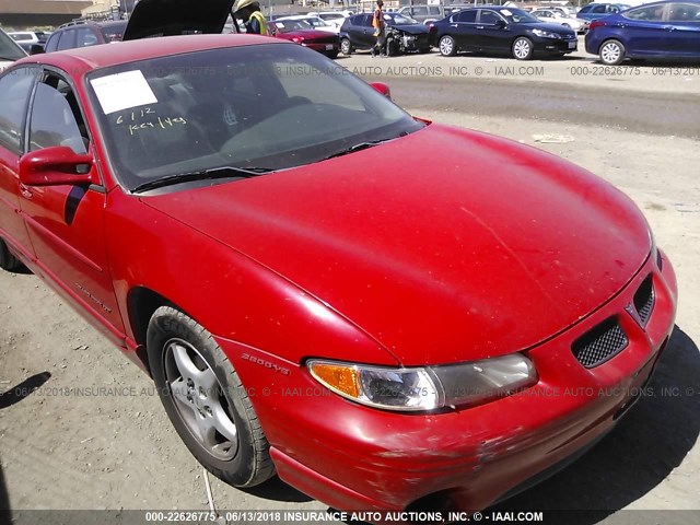 1G2WP52KXWF252768 - 1998 PONTIAC GRAND PRIX GT RED photo 6