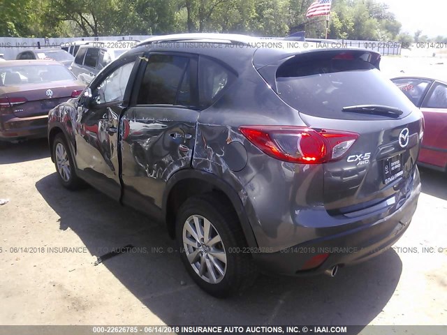 JM3KE4CY2G0725278 - 2016 MAZDA CX-5 TOURING Серый фото 3