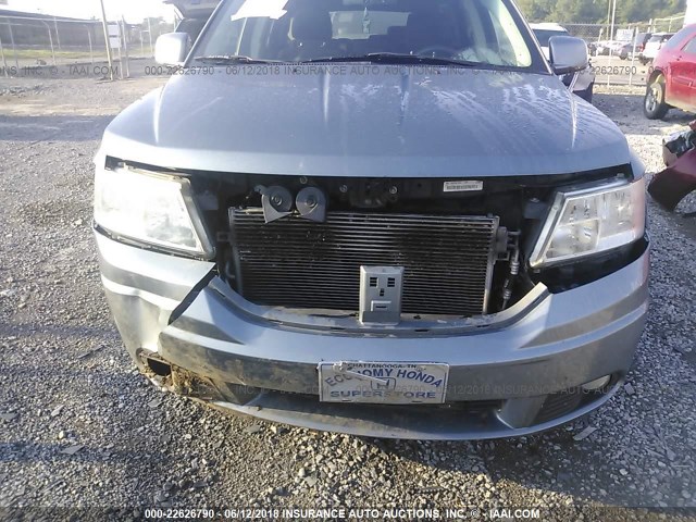 3D4PG5FV2AT193253 - 2010 DODGE JOURNEY SXT BLUE photo 6