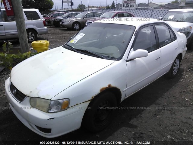 1NXBR12E32Z623763 - 2002 TOYOTA COROLLA CE/LE/S WHITE photo 2