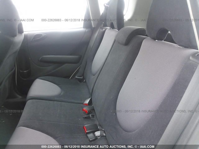 JHMGD386X7S047885 - 2007 HONDA FIT S WHITE photo 8