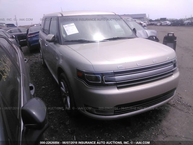 2FMGK5D83JBA06294 - 2018 FORD FLEX LIMITED BEIGE photo 1