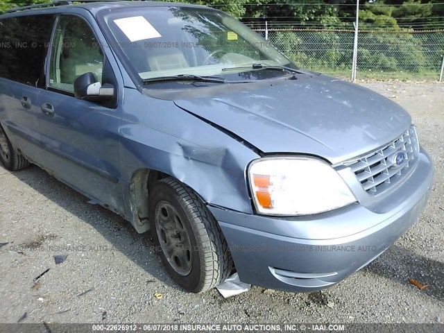 2FMZA51614BB31801 - 2004 FORD FREESTAR SE BLUE photo 6