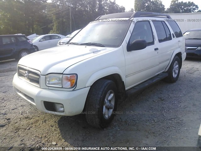 JN8DR09Y44W913657 - 2004 NISSAN PATHFINDER LE/SE WHITE photo 2