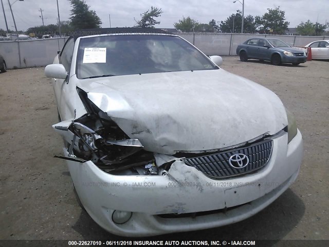 4T1FA38P86U067016 - 2006 TOYOTA CAMRY SOLARA SE/SLE თეთრი ფოტო 6