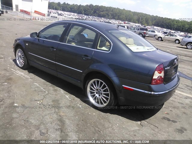WVWRH63B11P299507 - 2001 VOLKSWAGEN PASSAT GLX 灰色 照片 3