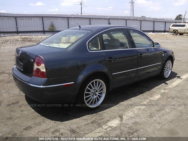 WVWRH63B11P299507 - 2001 VOLKSWAGEN PASSAT GLX 灰色 照片 4