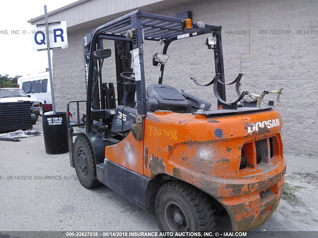 000FGB01129001158 - 2014 DOOSAN G35S-5  ORANGE photo 3