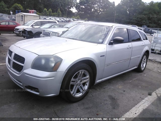 2D4FV48T45H117894 - 2005 DODGE MAGNUM SE GRAY photo 2