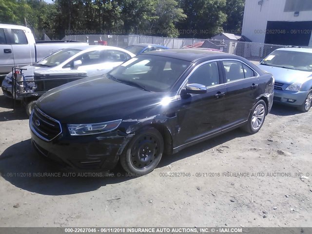 1FAHP2F83HG129155 - 2017 FORD TAURUS LIMITED BLACK photo 2