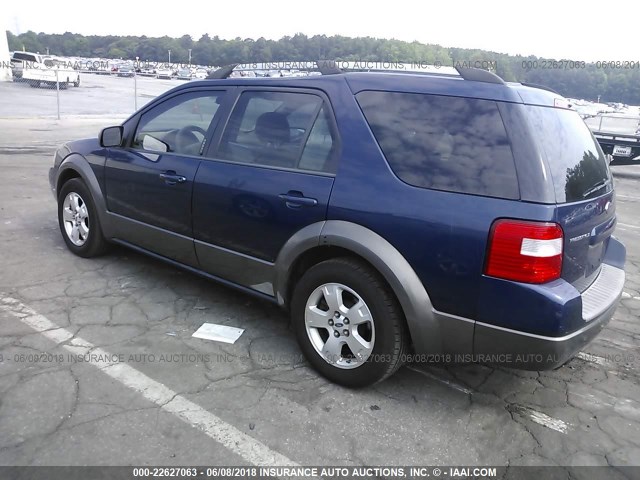 1FMZK02195GA01861 - 2005 FORD FREESTYLE SEL BLUE photo 3