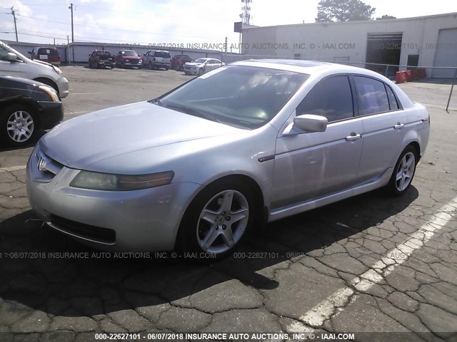 19UUA66204A042485 - 2004 ACURA TL SILVER photo 2