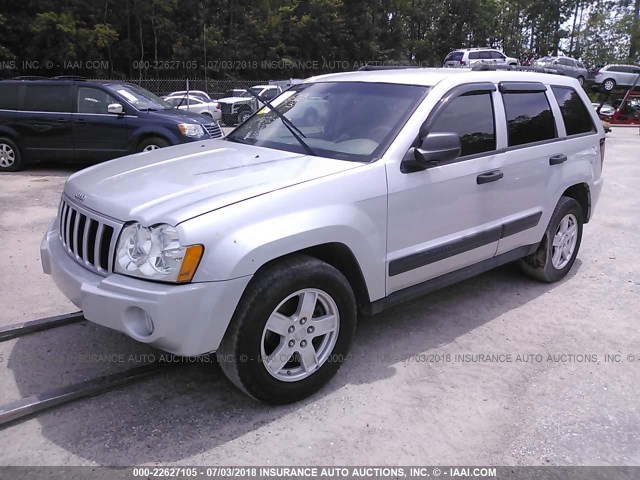 1J4GS48K66C205491 - 2006 JEEP GRAND CHEROKEE LAREDO/COLUMBIA/FREEDOM SILVER photo 2