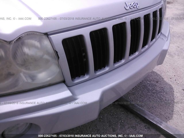 1J4GS48K66C205491 - 2006 JEEP GRAND CHEROKEE LAREDO/COLUMBIA/FREEDOM SILVER photo 6