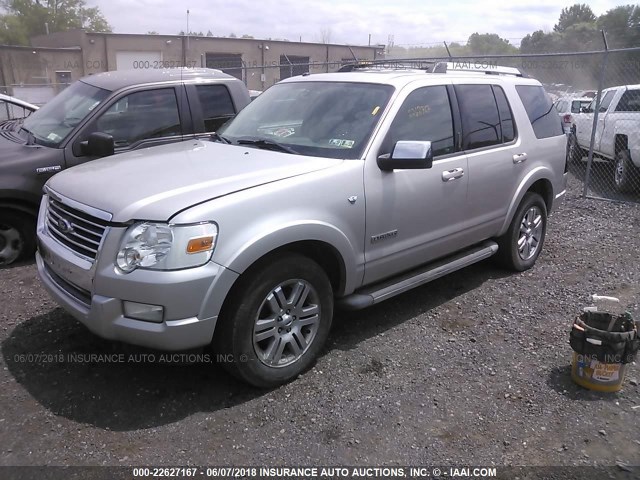1FMEU75808UA53251 - 2008 FORD EXPLORER LIMITED Gümüş foto 2