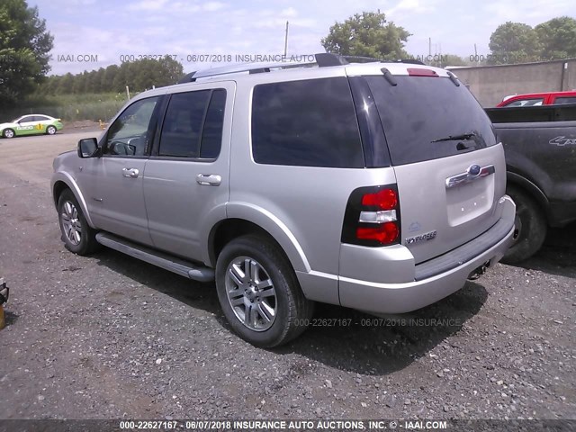 1FMEU75808UA53251 - 2008 FORD EXPLORER LIMITED SILVER photo 3