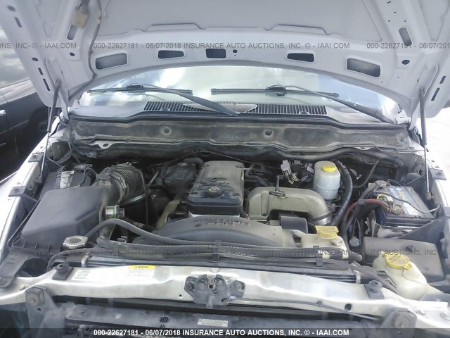 3D7KA28CX4G109492 - 2004 DODGE RAM 2500 ST/SLT 银色 照片 10