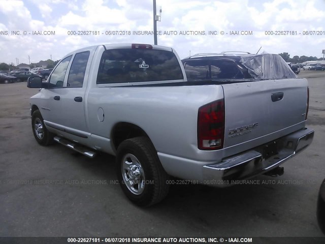 3D7KA28CX4G109492 - 2004 DODGE RAM 2500 ST/SLT SILVER photo 3