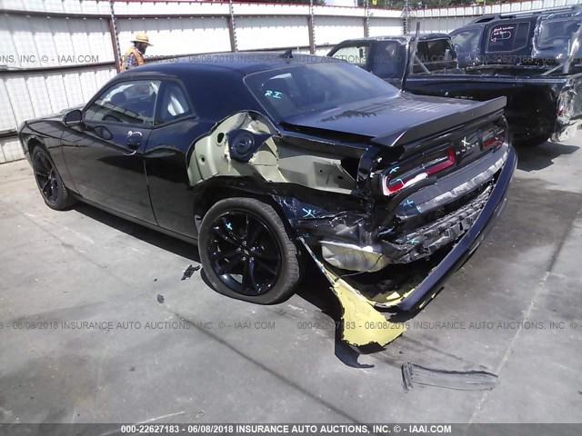 2C3CDZAG8HH650546 - 2017 DODGE CHALLENGER SXT BLACK photo 3